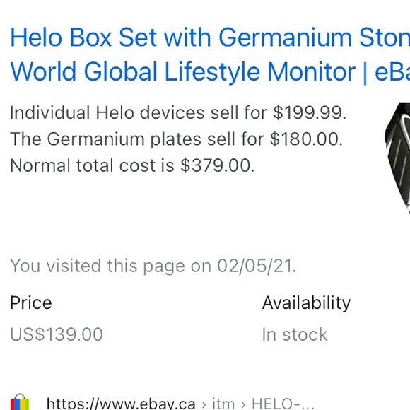 *SOLD* HELO LX Box Set with Germanium stones - Picture 6 of 6